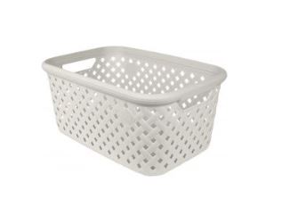 Корзина для хранения Plast Team Rattan 30л 514х330х234 мм молочный туман                            